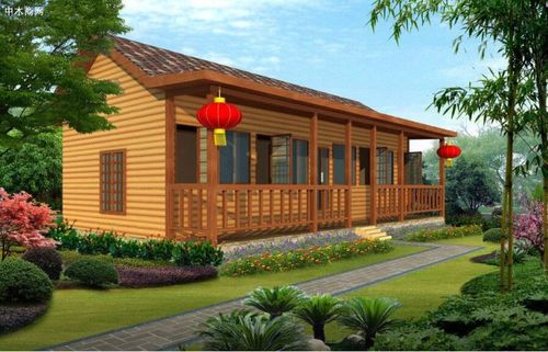 上海怡川木业防腐木木屋木制品高清图片